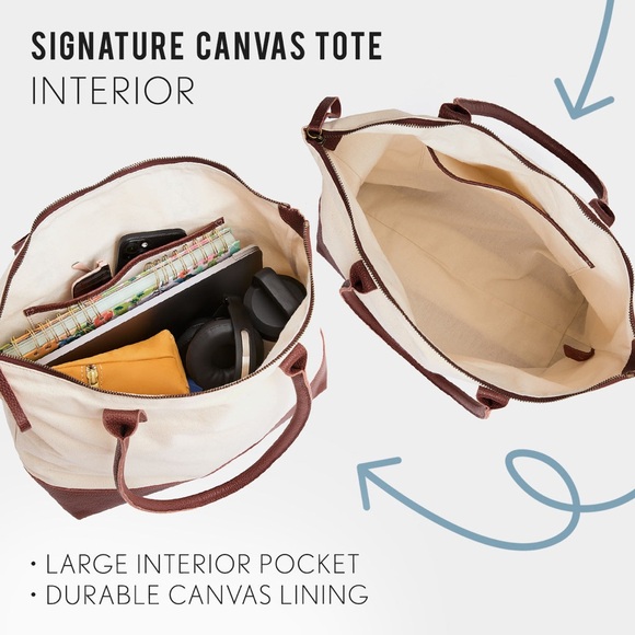 Portland Leather Goods Signature Canvas Tote - Picture 9 of 9